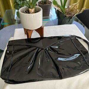 Black Patent Hand bag